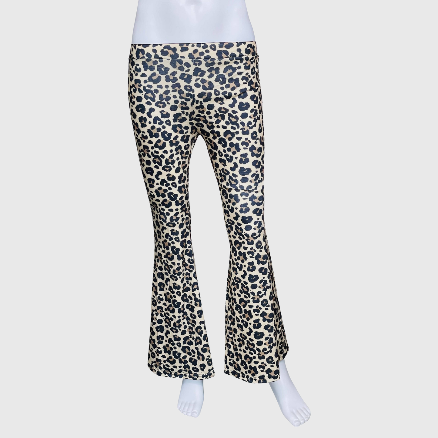 Cheetah Leopard Bell Bottom Pants