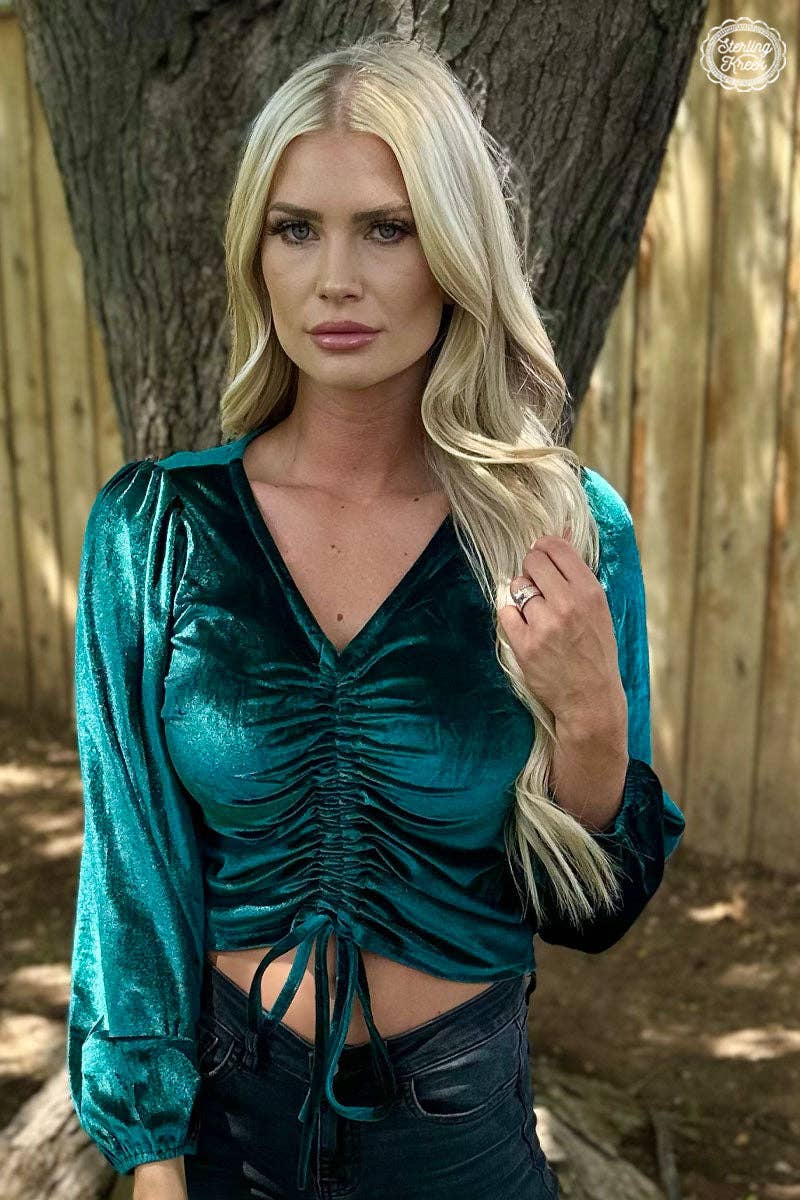 Texas Twist Emerald Green Top