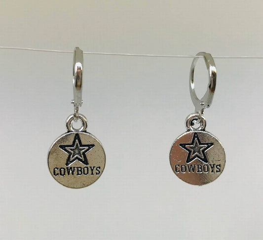 Cowboy Earrings, Silver Earrings