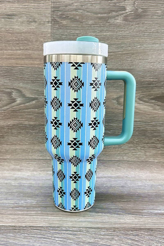 AZTEC WESTERN STAINLESS STEEL TUMBLERS CUP 40oz