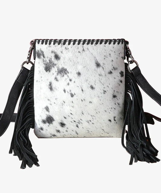 Cowhide Fringe Crossbody