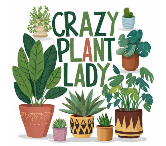 20 oz Skinny Tumbler - Crazy Plant Lady