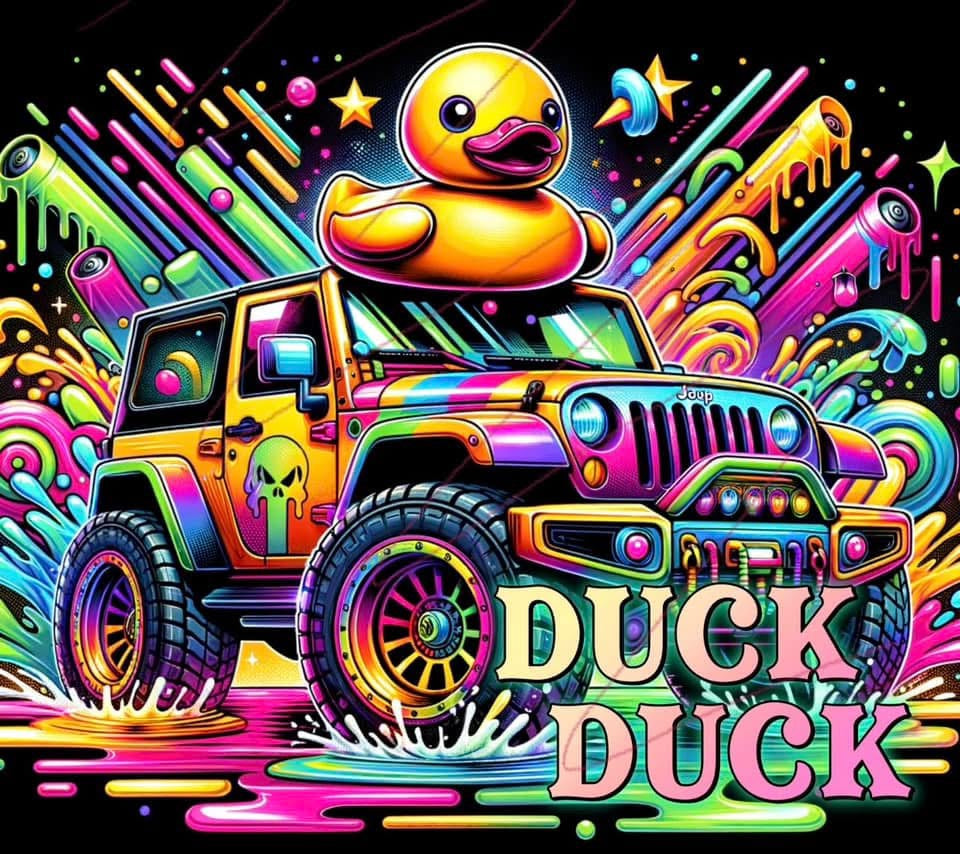 20 oz Skinny Tumbler - Duck  Duck Jeep