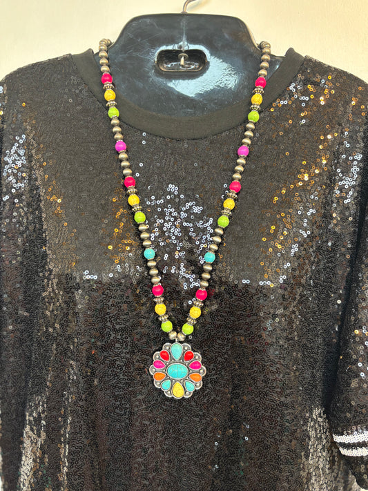 Necklace - Concho Multi