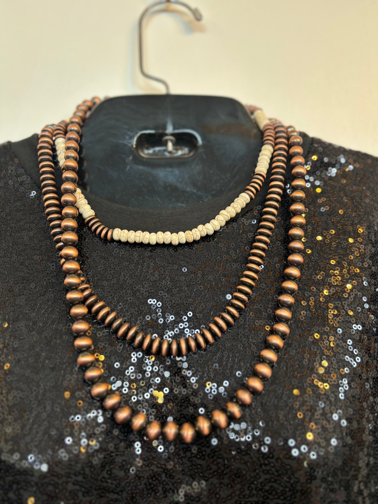 Necklace - Copper Multi Strand