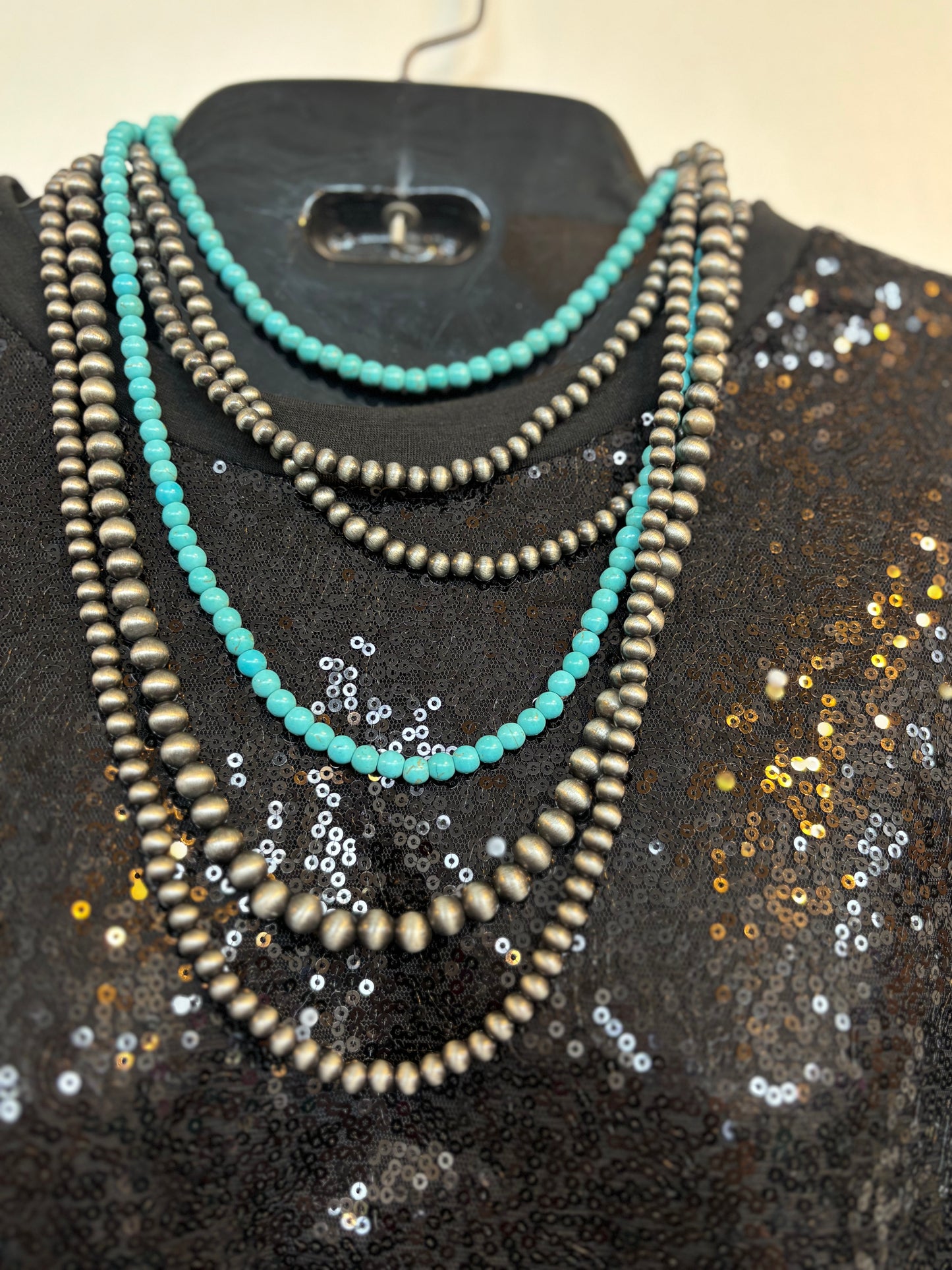 Necklace - 6 Strand Turquoise