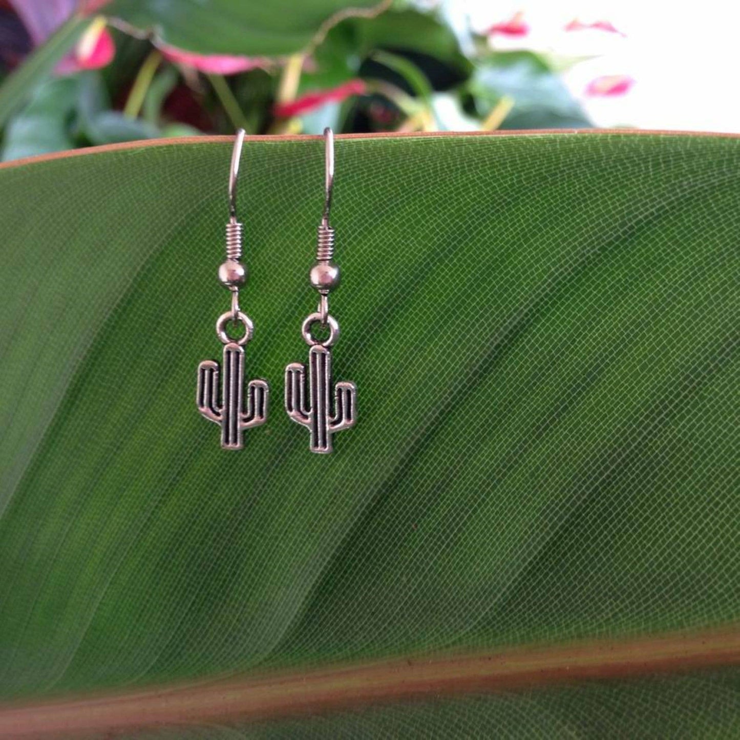 Cactus Earrings, Dainty Earrings, Minimalist earrings