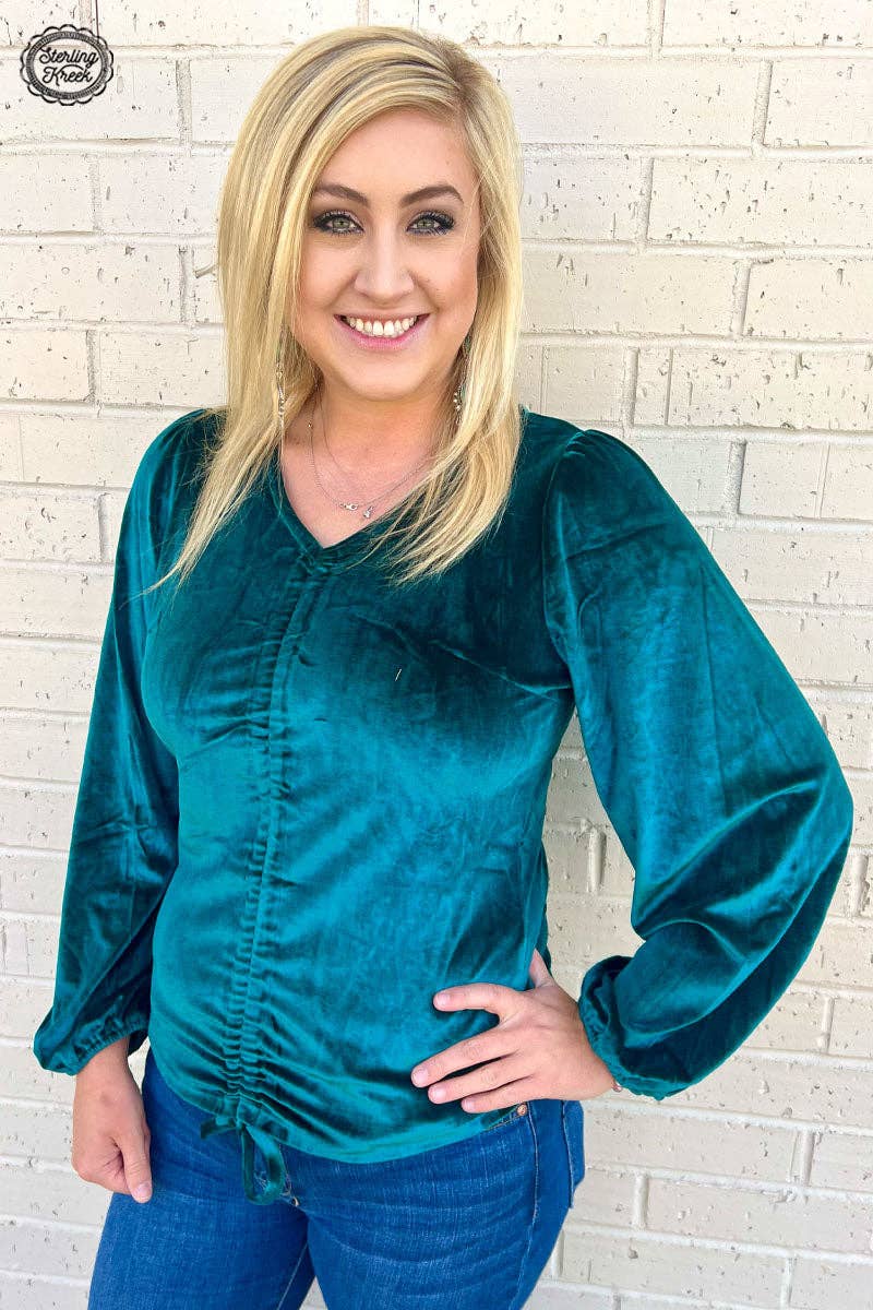 Texas Twist Emerald Green Top