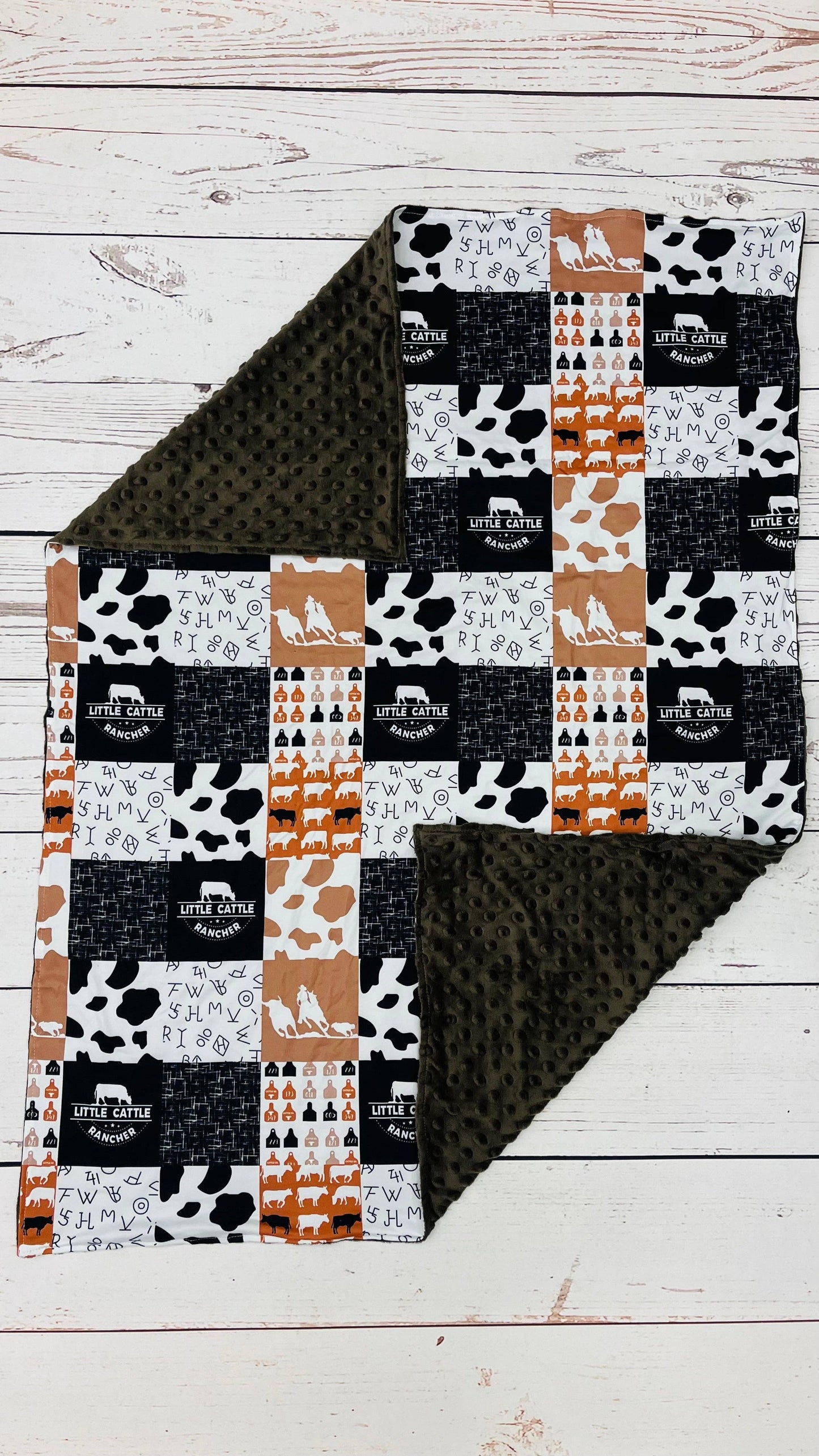 Little Cattle Western Baby Blanket