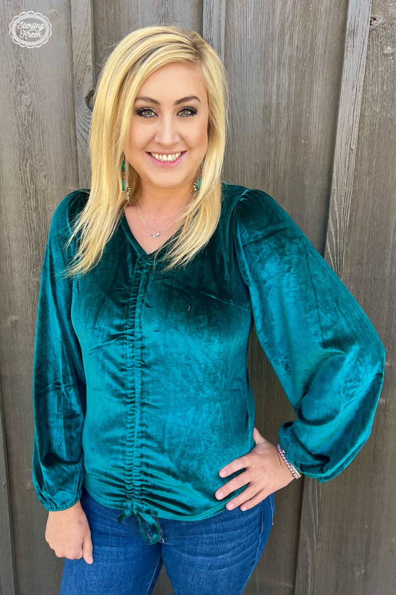 Texas Twist Emerald Green Top