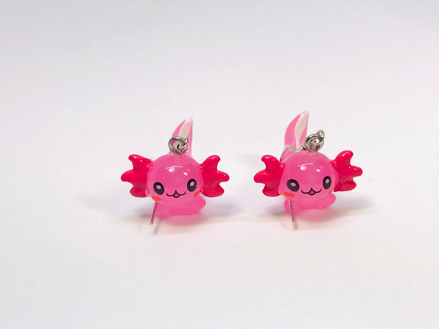 Acrylic Pink Cute Kawaii Earrings: Yellow