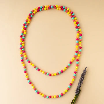 60 in beaded necklace - Neon Multi