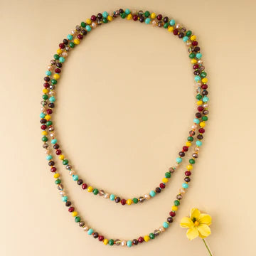 60 in beaded necklace - Colorful Opaque Multi