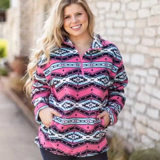 Tribal Print Sherpa